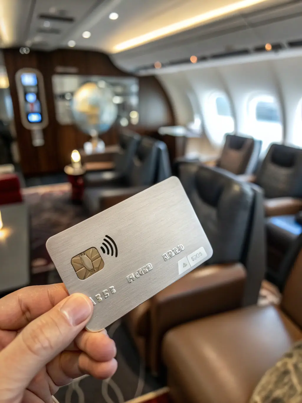 A professional-looking credit card with the SagePayments logo subtly displayed, resting on a dark, textured surface.