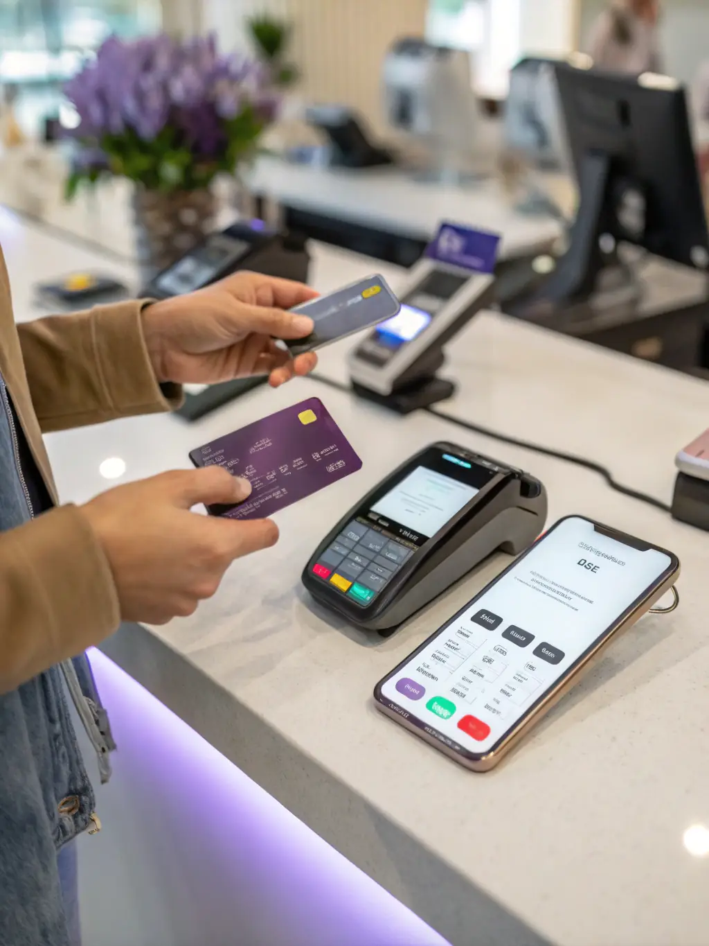 A variety of mobile payment devices with the SagePayments branding, displayed on a clean white background.