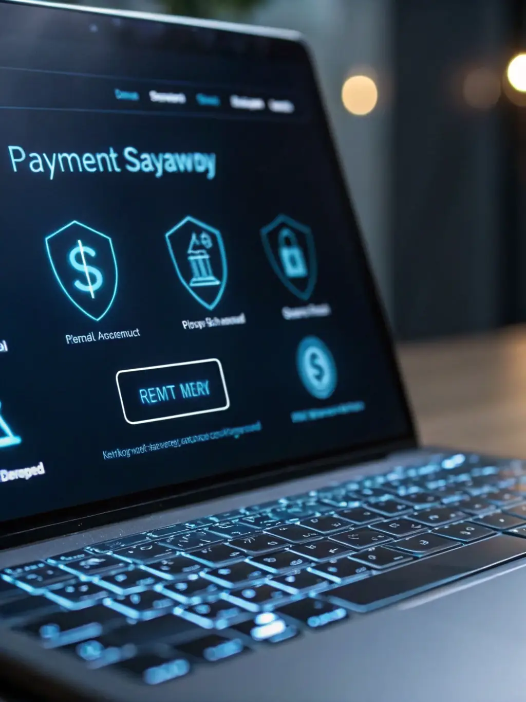 A secure online payment gateway interface with the SagePayments logo, showing a successful transaction confirmation.